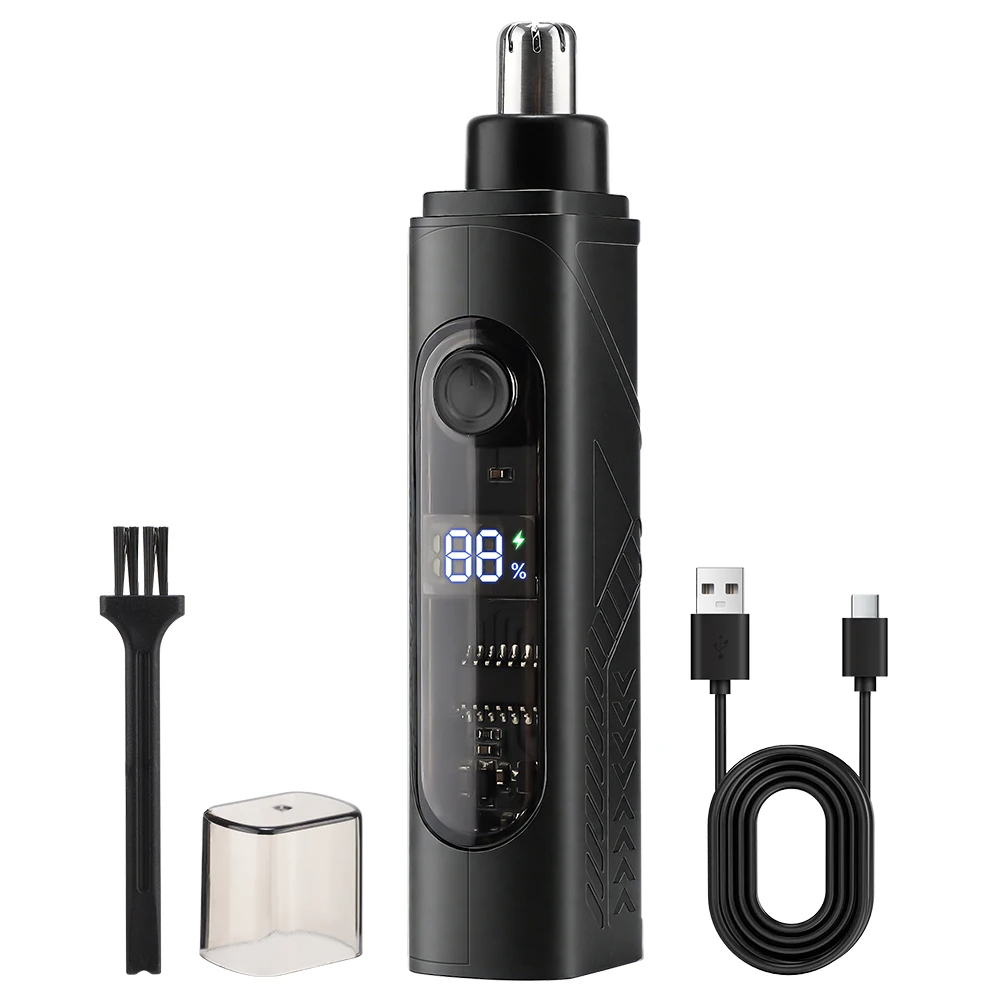 Men'S Grooming Facial - 男性用充電式鼻毛トリマー＆フェイシャルシェーバー – 鼻と顔用のポータブルグルーミングデバイス