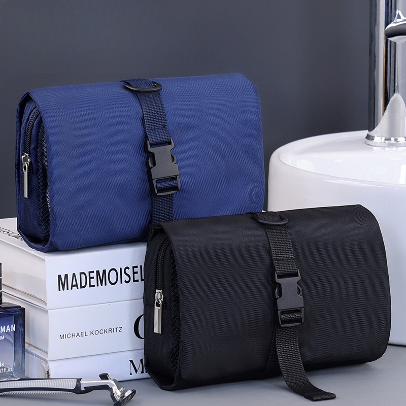 Men'S Grooming Bag - 取り外し可能な吊り下げ式トイレタリーバッグ メンズ 防水オックスフォード化粧品バッグ ポータブル旅行用シェービンググルーミング収納バッグ