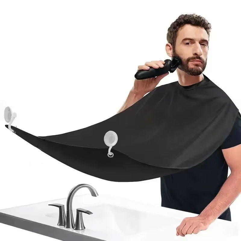 Men'S Groom - 男性用ひげ剃りエプロン 防水グルーミングビブ ヘアクリッパーキャッチャー クリーンシェーブツール 衛生ギフト 男性向け