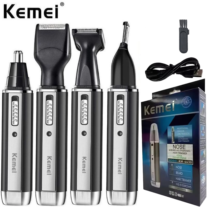 Kemei-6630 鼻毛トリマー 鼻耳クリーナー用 充電式 - Grooming Men'S Eyebrows のレビューと価格
