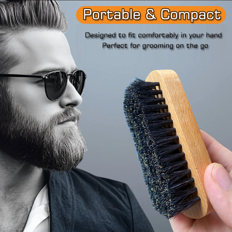 メンズひげグルーミングセット、ひげブラシ、毛素材、ひげ用くし - Men'S Grooming Bag のレビューと価格