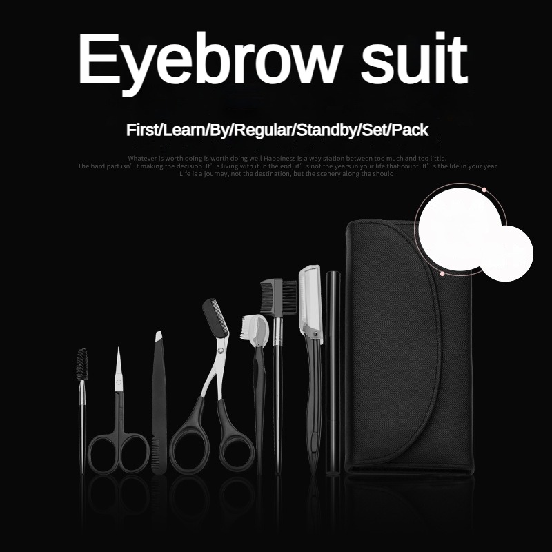 8点入り眉毛グルーミングキット、眉毛シェイパー、アイブロウペ - Grooming Men'S Eyebrows のレビューと価格