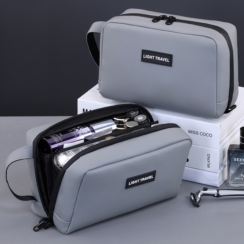 防水ハンドヘルドメイクアップバッグ、耐久性のある男性用トラベ - Men'S Grooming Bag のレビューと価格