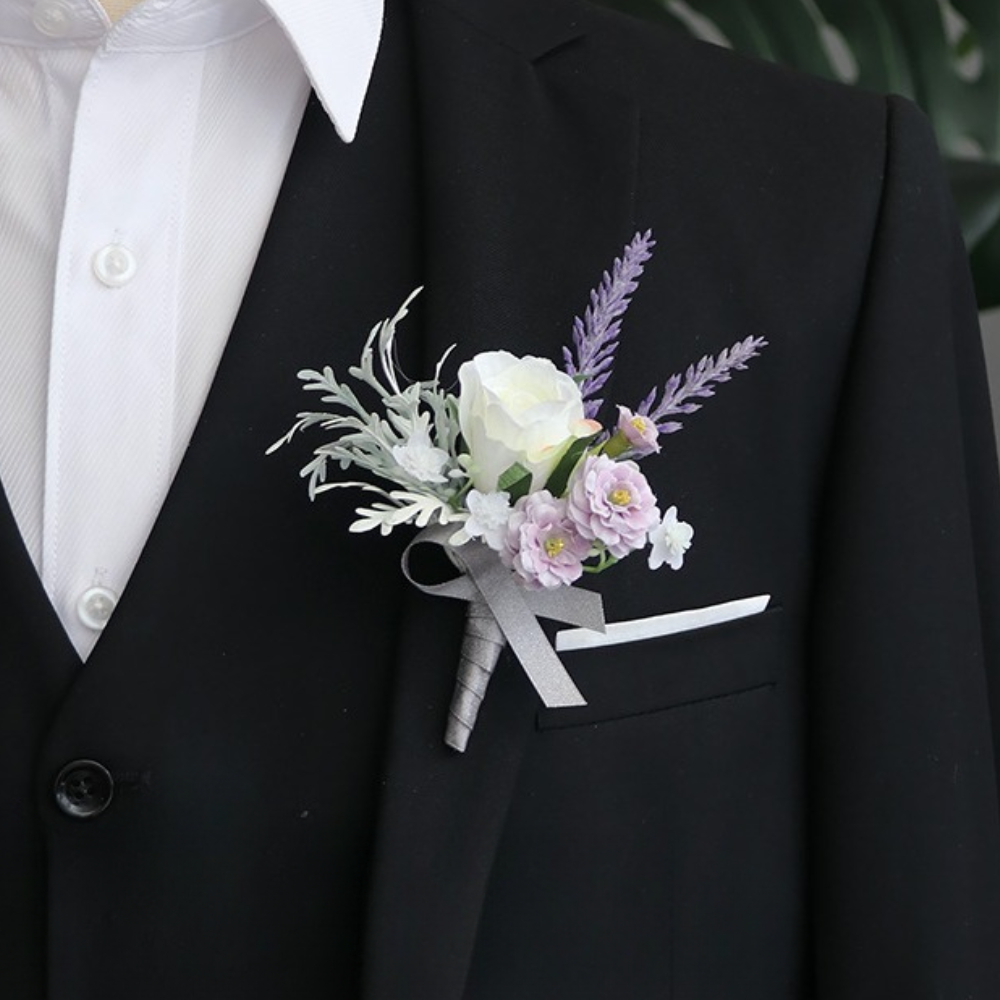 新郎ブートニア結婚式の装飾男性のための結婚アクセサリー花婿の - Men'S Grooming For Marriage のレビューと価格