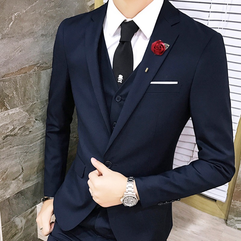 男性ブートニエール結婚式新郎コサージュバラの花メンズスーツボ - Men'S Grooming For Marriage のレビューと価格