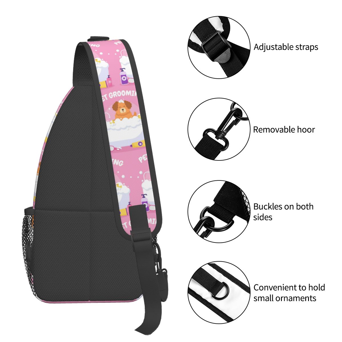 ペットグルーミング用犬猫用チェストバッグメンズスリングクロス - Men'S Grooming Bag のレビューと価格