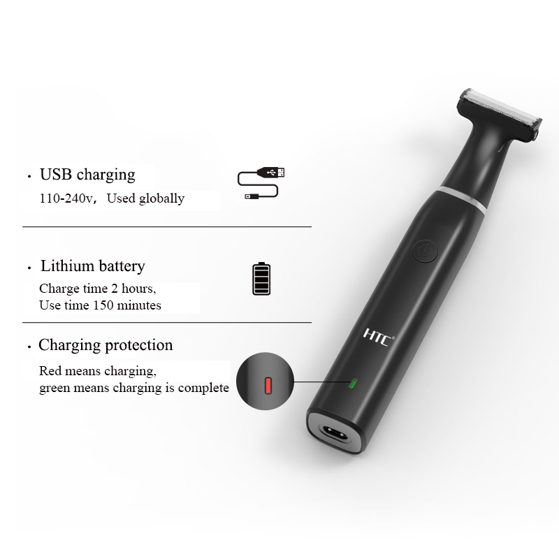 HTC メンズ電動鼠径部ヘアトリマー陰毛トリマーボディグルー - Grooming Men'S Eyebrows のレビューと価格