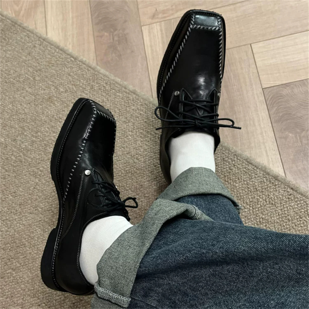 メンズダービーシューズ ブリティッシュスタイル スクエアトゥ - Men'S Groom のレビューと価格