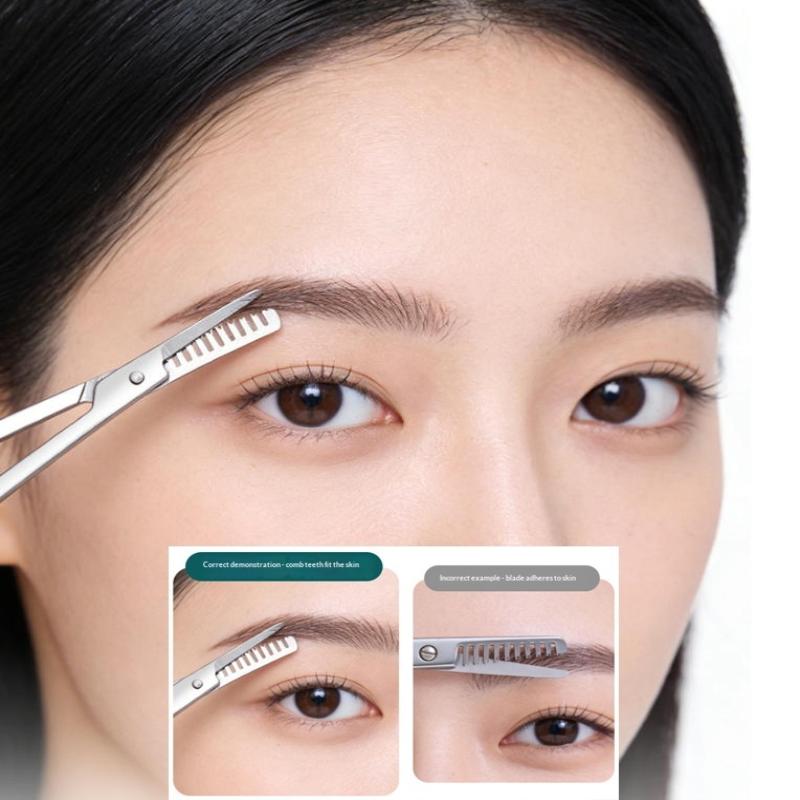 1 個ステンレス鋼眉毛トリマーはさみ男性 & 女性用精密グル - Grooming Men'S Eyebrows のレビューと価格