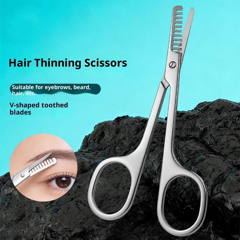 1 個ステンレス鋼眉毛トリマーはさみ男性 & 女性用精密グル - Grooming Men'S Eyebrows のレビューと価格