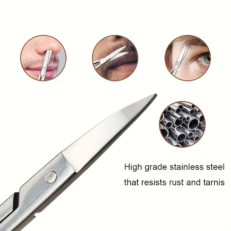 1/3 個の顔の毛の小さなグルーミングはさみ男性女性用眉毛鼻 - Grooming Men'S Eyebrows のレビューと価格