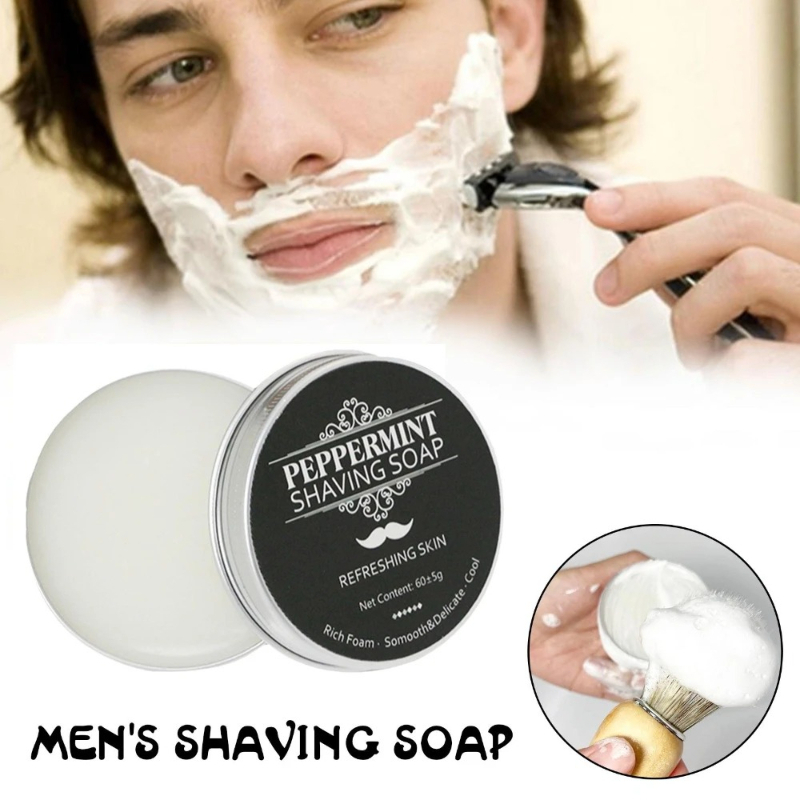 60g手作りアルミ缶入りひげ用バーム、男性用固形ペパーミント - Aftershave Balm Mens のレビューと価格