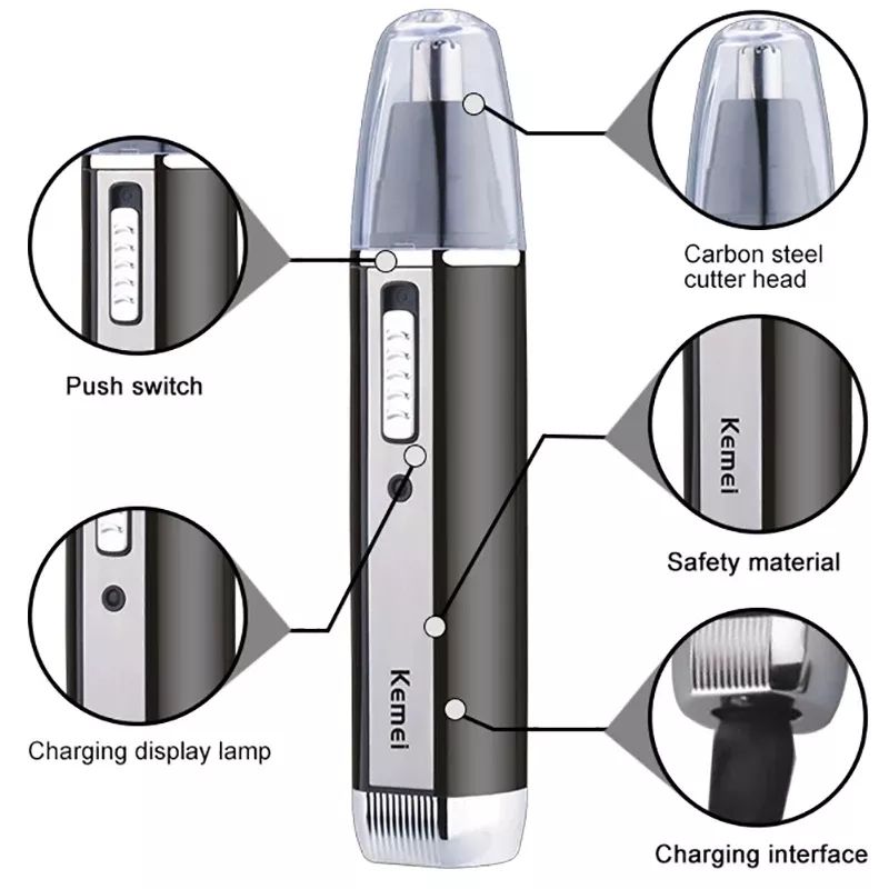 Kemei 充電式電動オールインワンヘアトリマー メンズグル - Grooming Men'S Eyebrows のレビューと価格