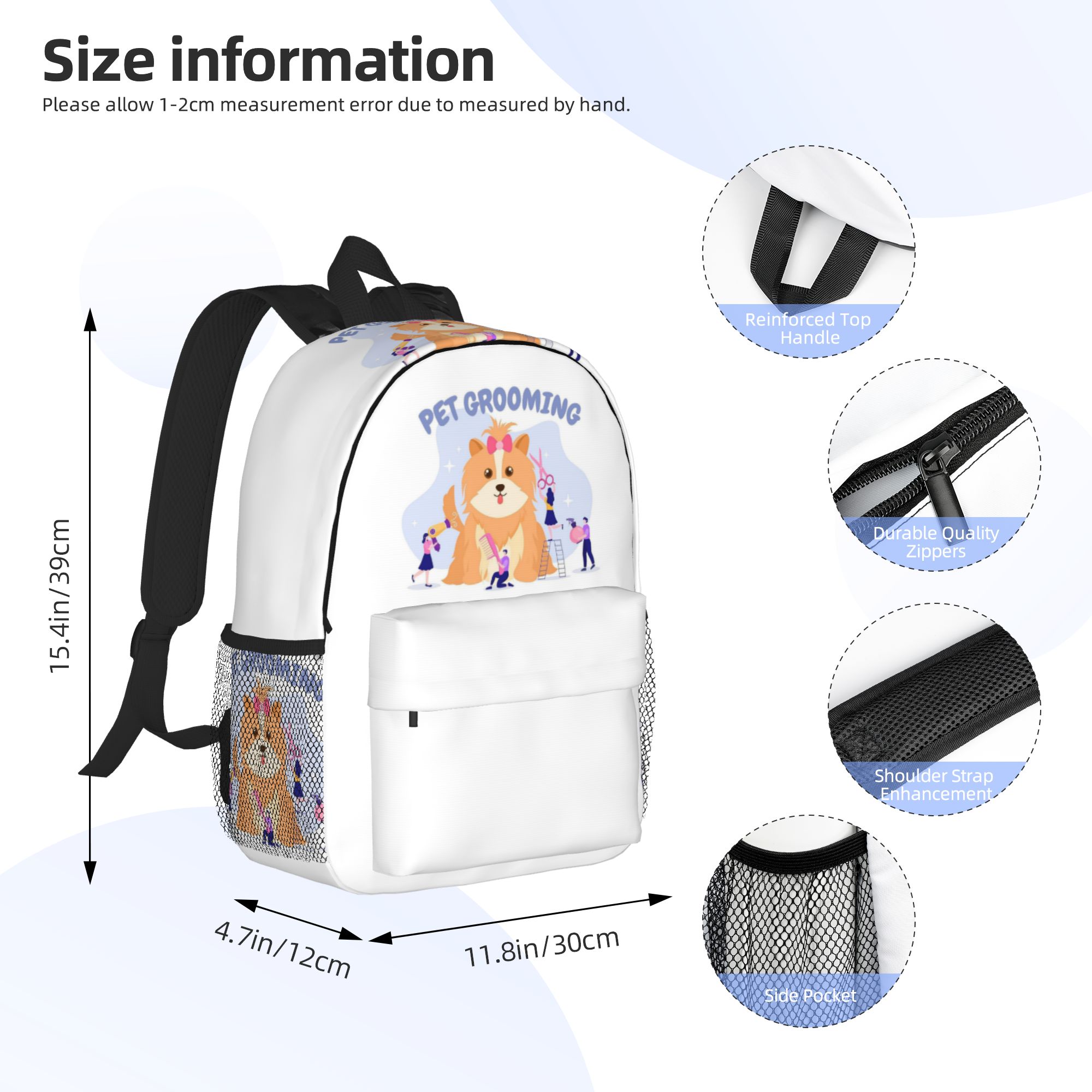 犬猫用ペットグルーミングバックパック、大容量デイパック、男の - Men'S Grooming Bag のレビューと価格