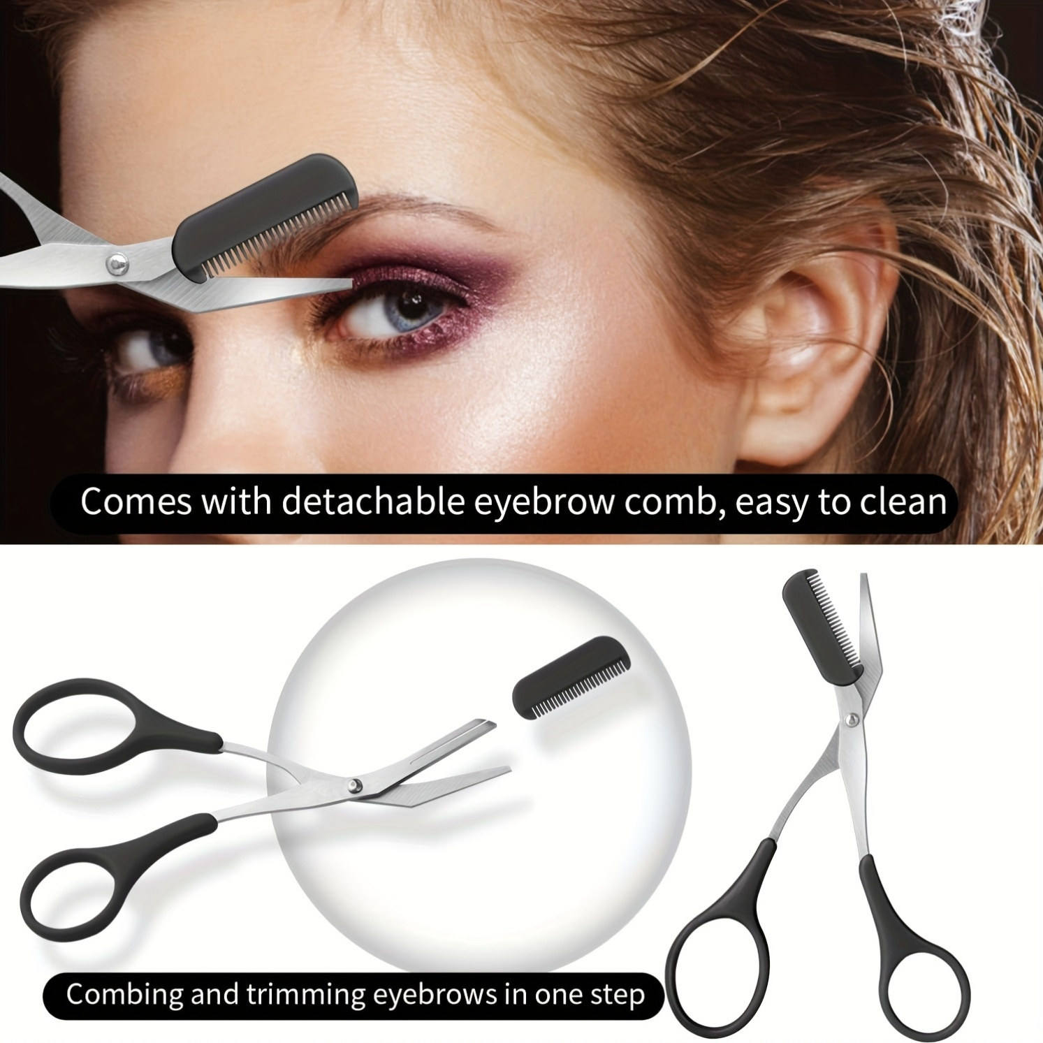 3点セット 眉毛キット 女性と男性用 ステンレス製 眉毛グル - Grooming Men'S Eyebrows のレビューと価格
